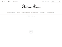 Tablet Screenshot of chiqueprom.com